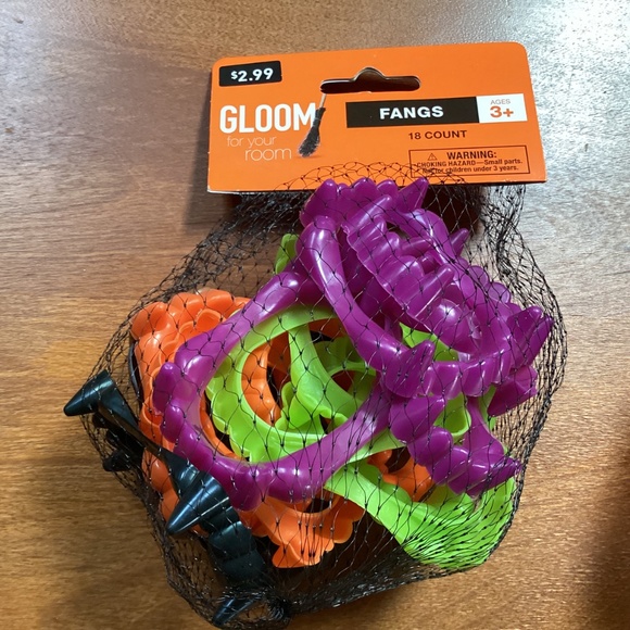 Halloween Vampire Fangs and Light Up Slap Watch Bundle New With Tag - Picture 5 of 16